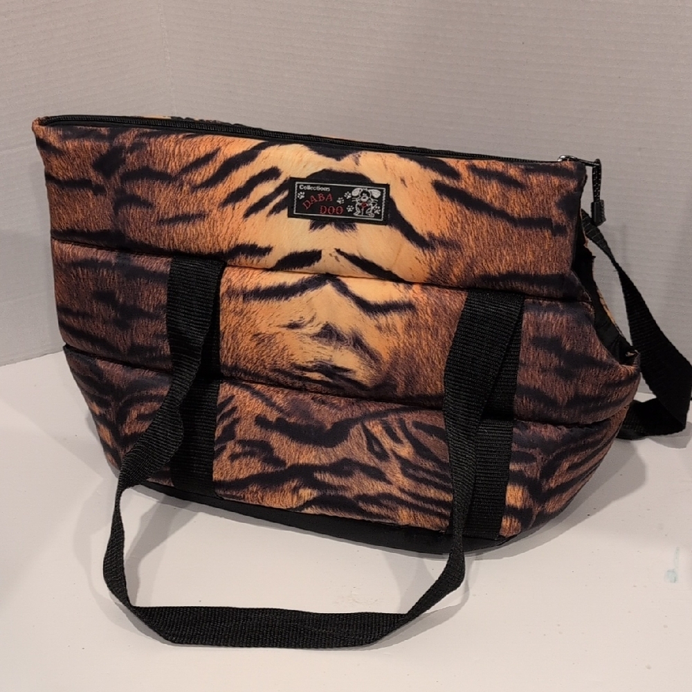 Luxury Tiger Print Dog Carrier by